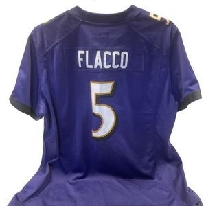 NWOT Youth XL NFL OnField Baltimore Ravens Joe Flacco Jersey